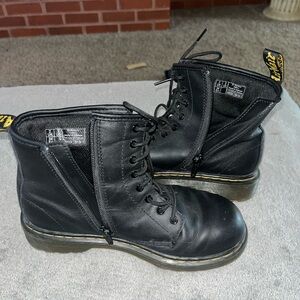 Dr. Martens Black Kids Lace-Up Boots